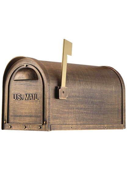 Classic Curbside Mailbox in Hand Rubbed Bronze.